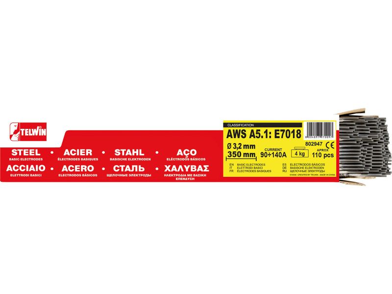 Bilde av Sveiseelektrode basisk Ø3,2 mm 4,0kg 110stk