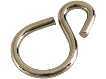 Bilde av S-krok forniklet Ø 2.5 x 26mm 4 stk.