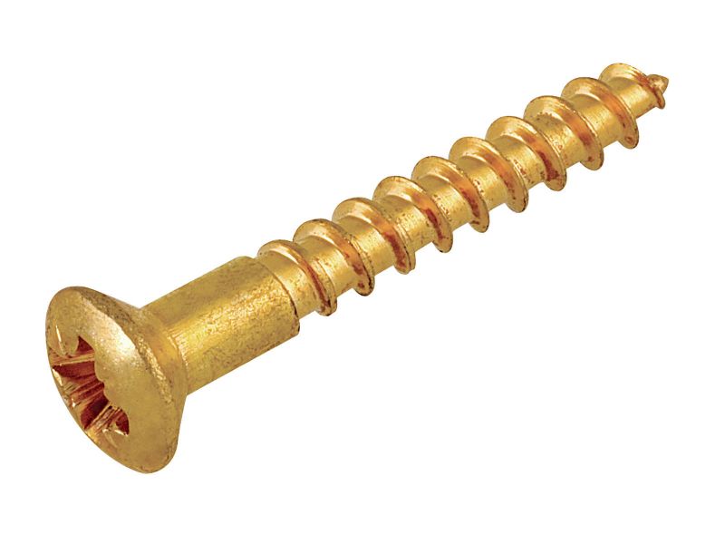 Bilde av Treskrue messing linsehode