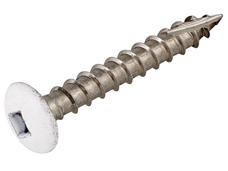 Bilde av Vindusblikkskrue rustfri hvit 3.5x25mm 100 stk.