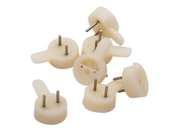 Bilde av Billedkrok plast/hvit 15x19mm 6 stk.