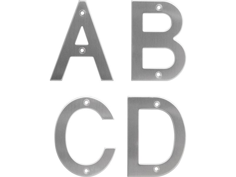 Bilde av Husbokstav rustfritt matt 100mm