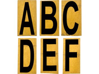 Bilde av Husbokstav svart folie selvklebende 50mm