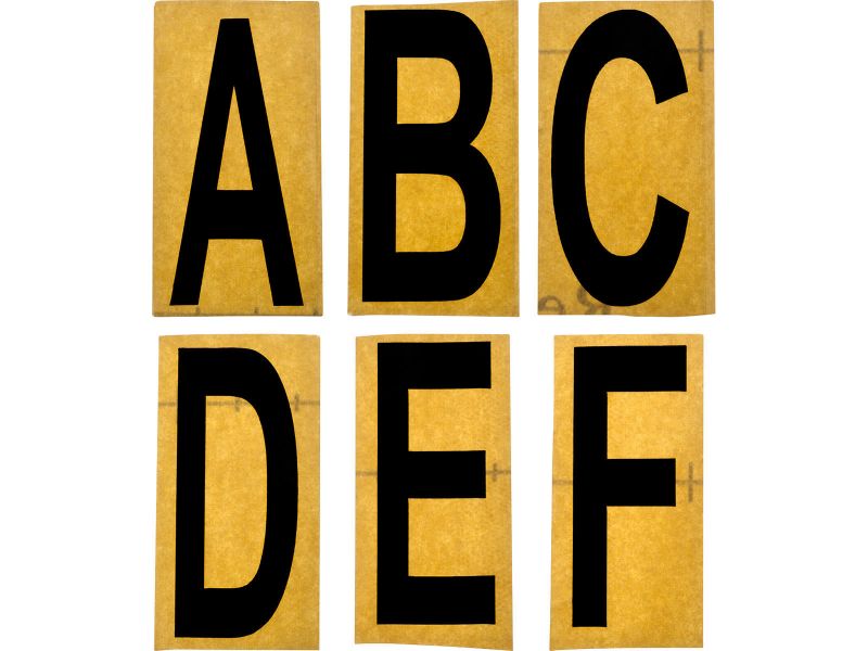 Bilde av Husbokstav svart folie selvklebende 50mm