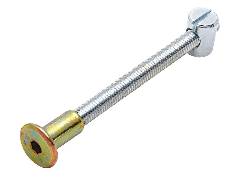 Bilde av Koblingssett elfosinket/messing M6x75mm 4 stk.