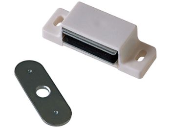 Bilde av Magnetlås hvit 15x40mm 10 stk.