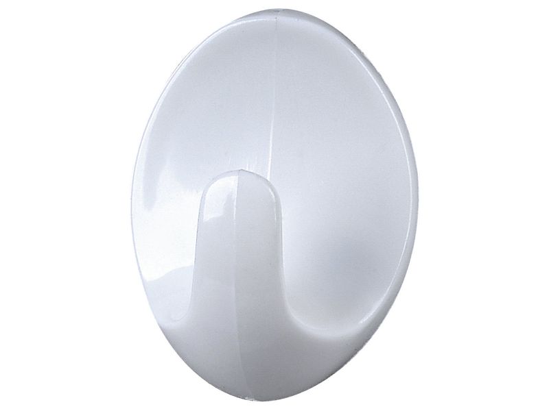 Bilde av Krok plast hvit 57mm 2 stk.