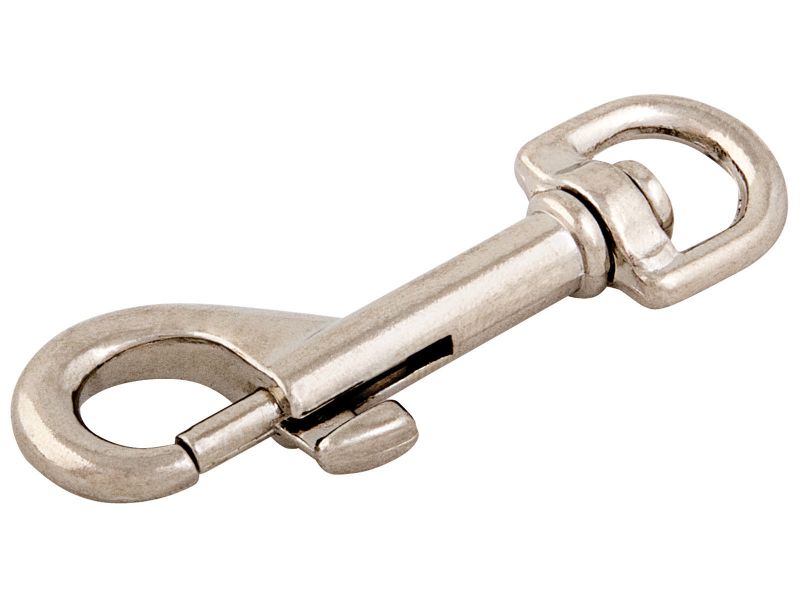 Bilde av Karabinkrok m/svivel forniklet 62mm