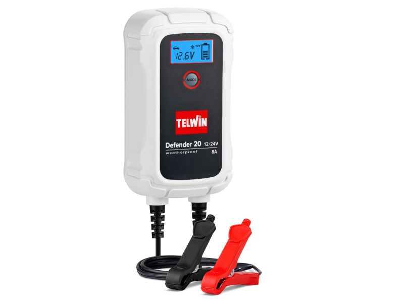 Bilde av Batterilader Defender 20 Weatherproof 12/24V 8
