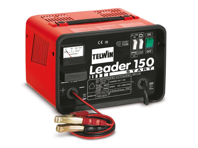 Bilde av Lader med hjelpestarter Leader 150 12V 20/140A