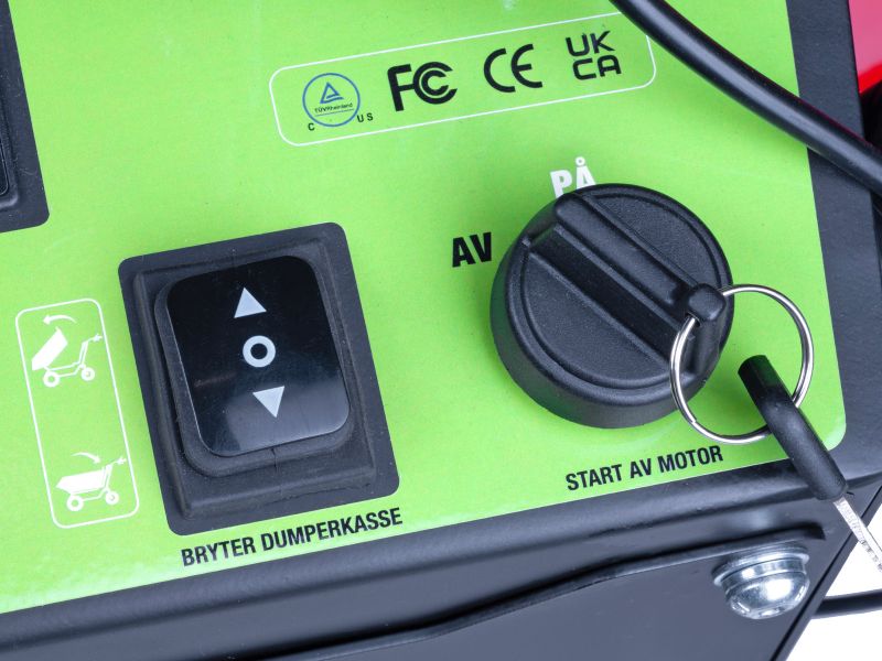 Bilde av Minidumper PM500HE 500kg elektrisk 48V hydraulisk tippfunksjon