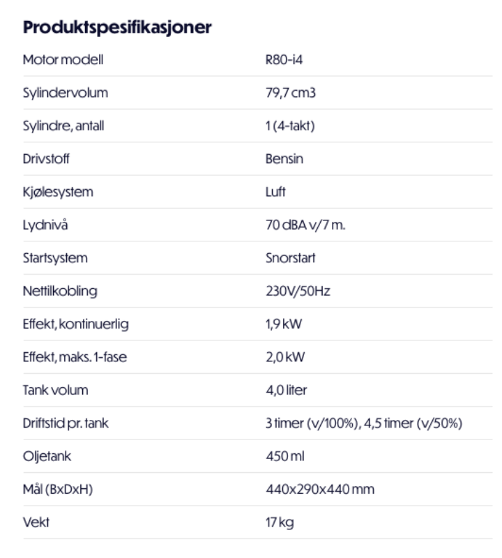 Bilde av Strømaggregat PM 2100iS inverter (brukt/demo)