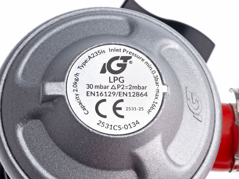 Bilde av Gassregulator Qlick-On m/1,5m gasslange/sl.klemmer