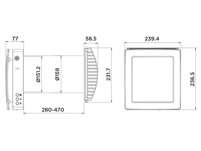 Bilde av EVR-160X WiFi romventilator (brukt/demo)