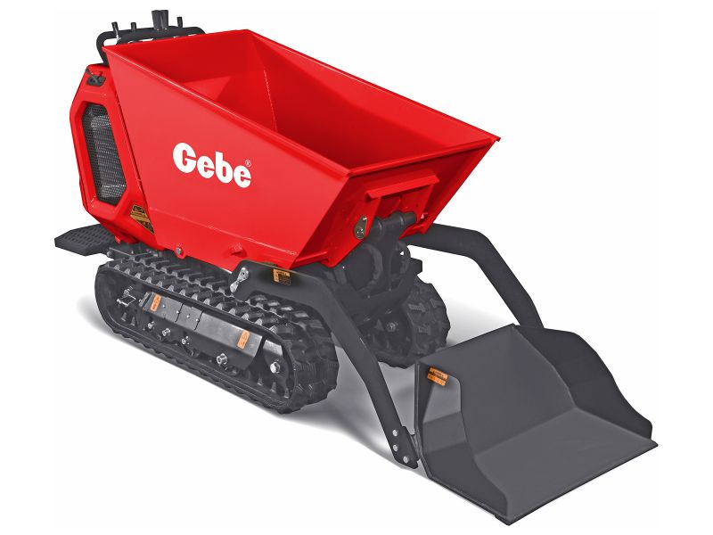 Bilde av Minidumper PM800BH m/laster 800kg bensin 15HK el.start belte hydraulisk tipp